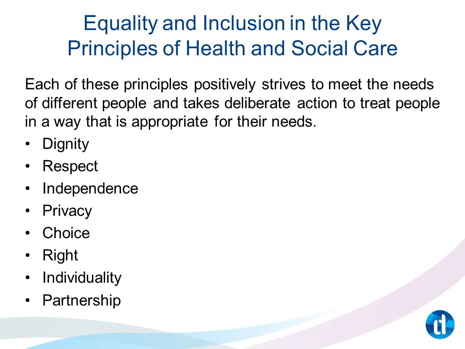Equality and inclusion in health and social care essay